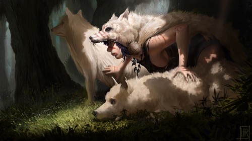 Girl and wolves Final