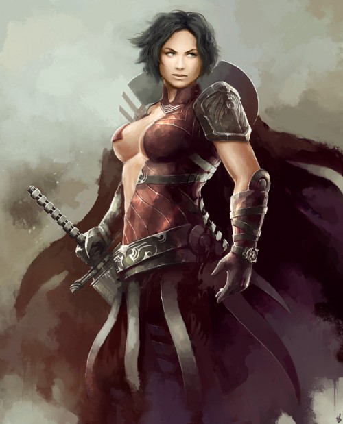 Warrior girl by hbdesign d33xaq4