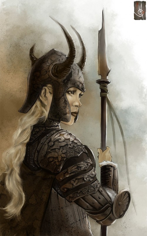 Female warrior by karayell d5jax