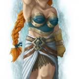 DS__Dwarf_Female_colored_by_willowWISP