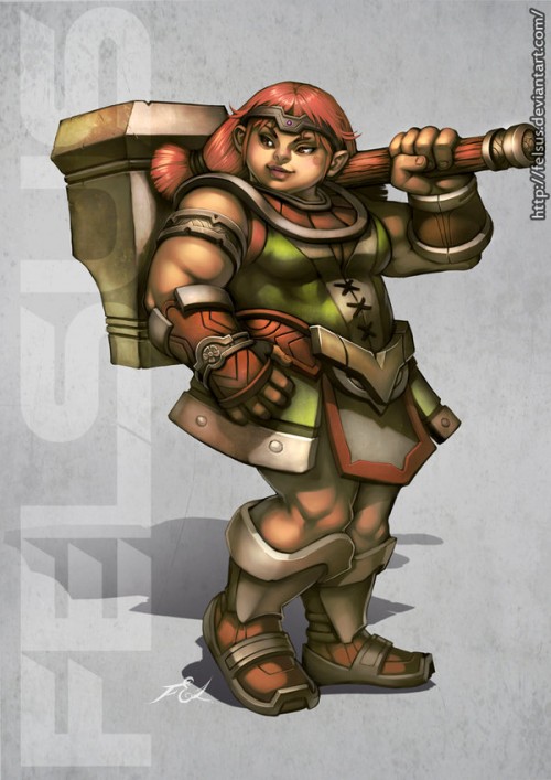 Dwarf female by felsus d3so2b3