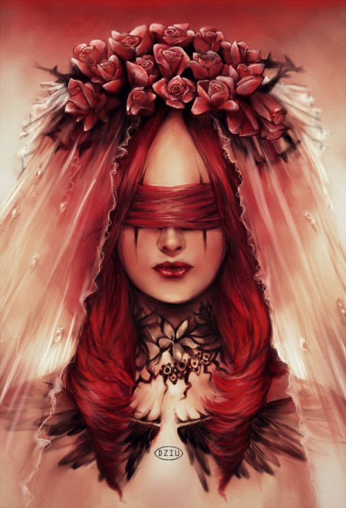 Red bride by dziu09 d57gvg5