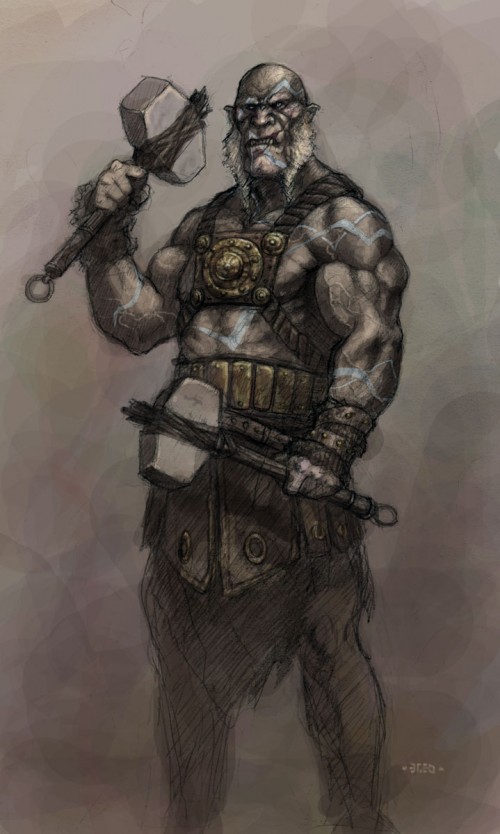 Barbarian Half orc by Nordheimer