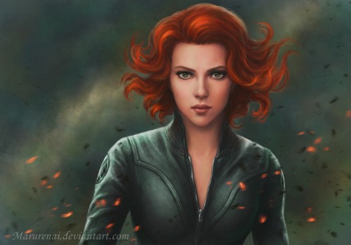 Black widow by marurenai d8caeem