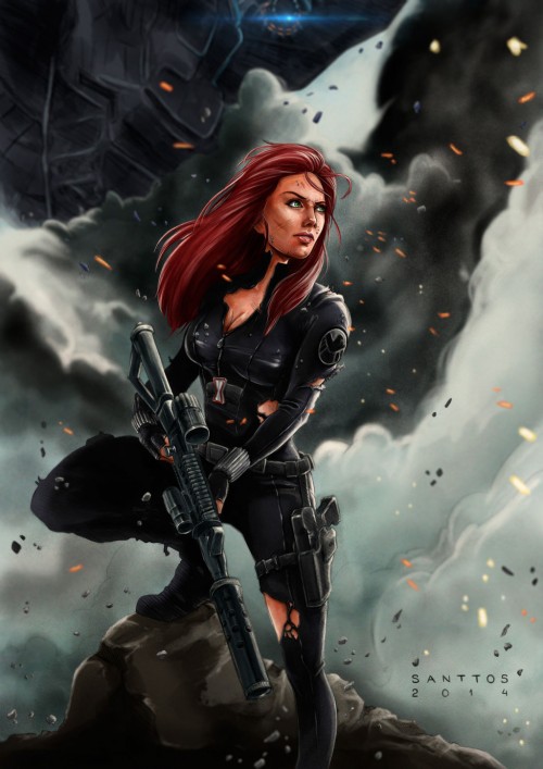 Black widow by santtos portfolio d8964qv