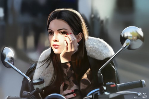 Kendall jenner photostudy digitalpainting by vurdem d9ojkvn