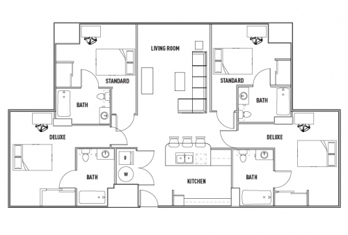 UClub Binghamton 4 bed 4 bath 01