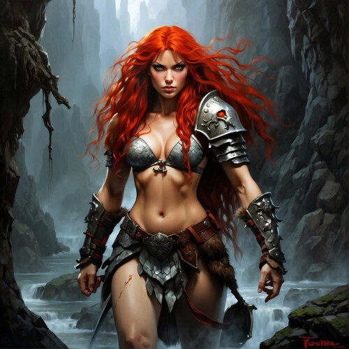 iconic red sonja by johnnyred777 dgnbped fullview